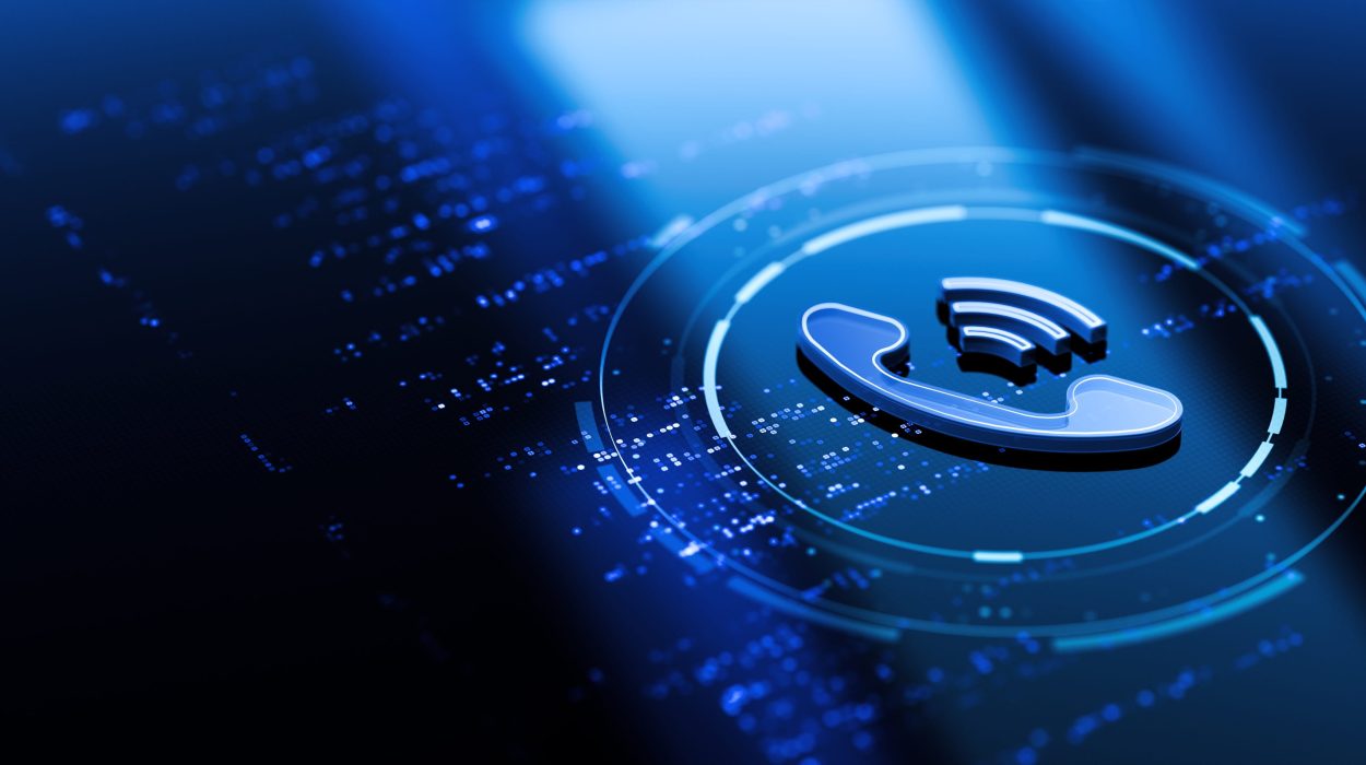 Digital phone icon representing cloud-based business communication technology.